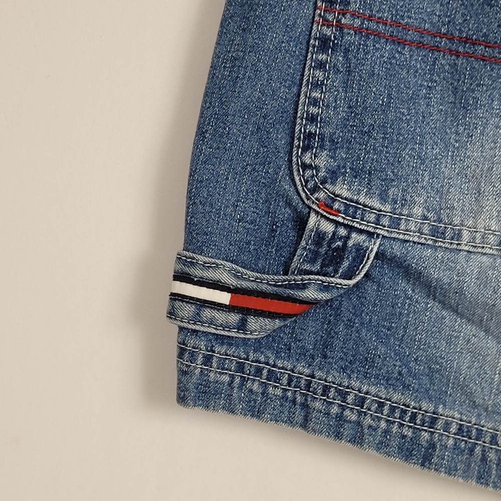 Vintage 90s Tommy Hilfiger Spellout Carge Jeans Size 13 - Picture 4 of 16